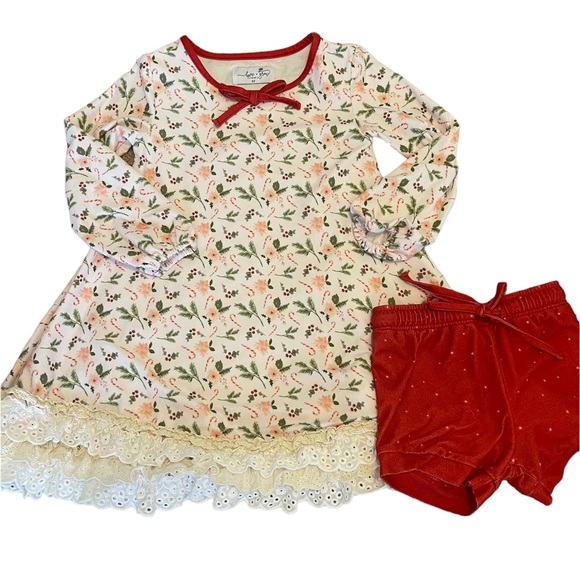 Love + Grow Girl's Pajama Gown Set Holiday Christmas Size 5Y EUC - Picture 1 of 9